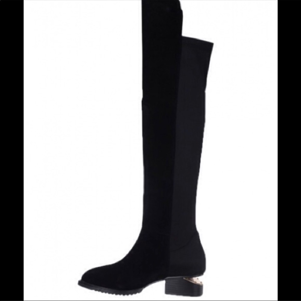Edgy over the knee high boots